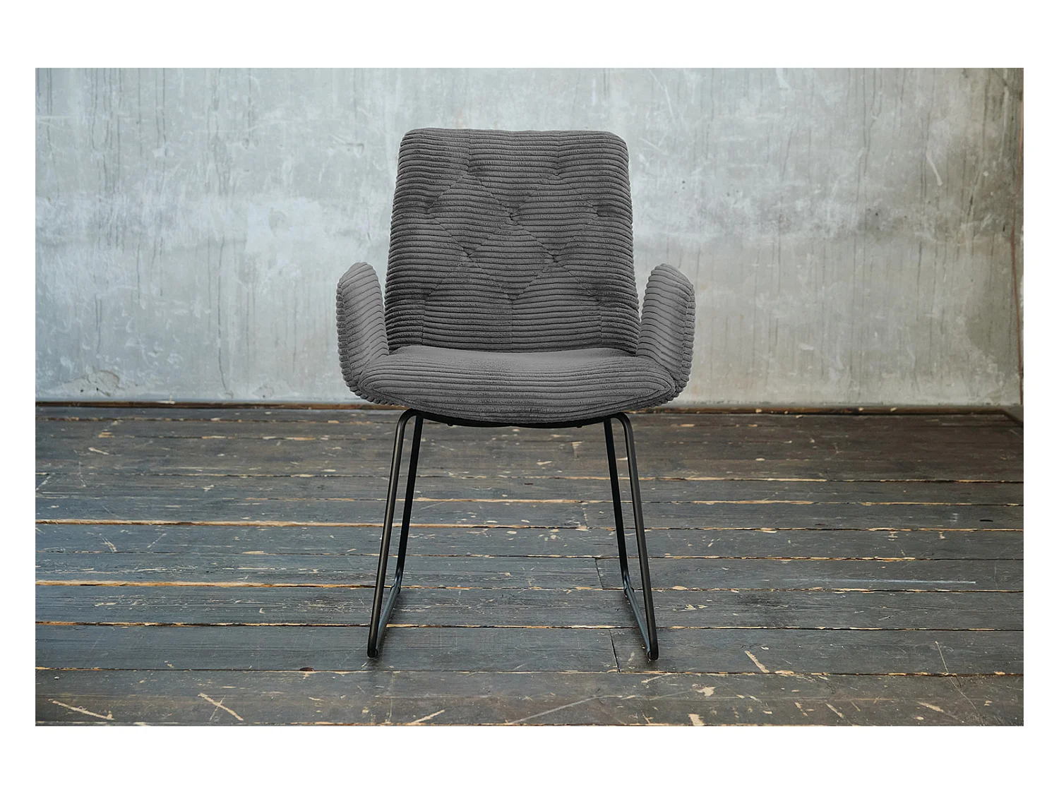 Sedia - Grigio Velluto a coste - CHARME