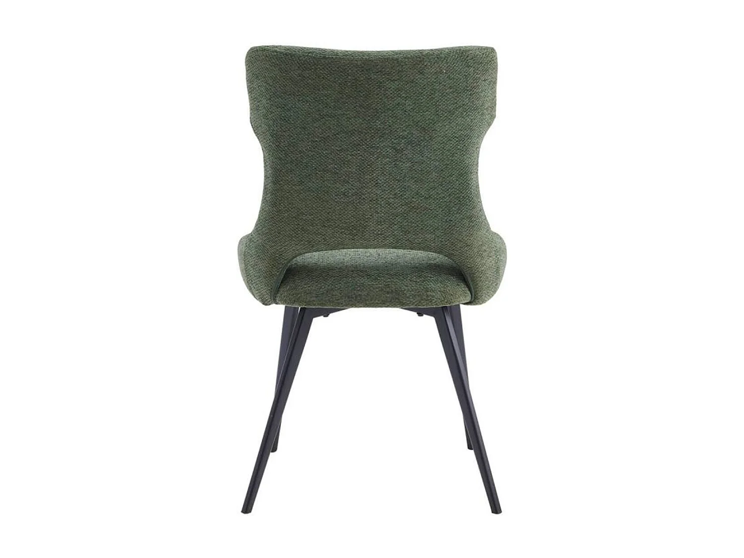 AMANDA - Lot de 2 Chaises Tissu Coloris Vert