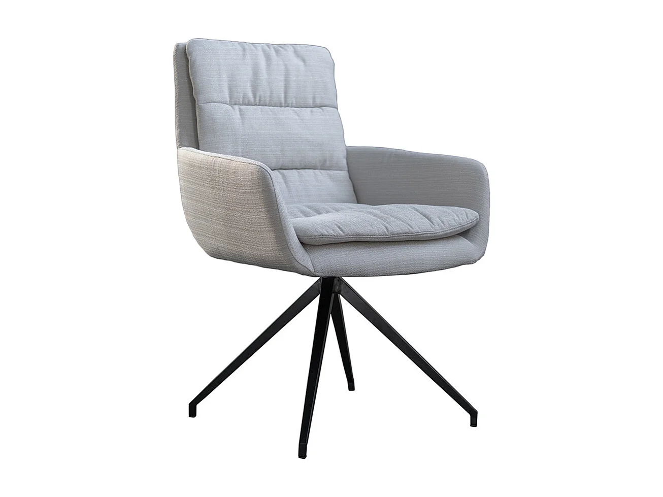Drehstuhl - Hellgrau Webstoff - VINCE
