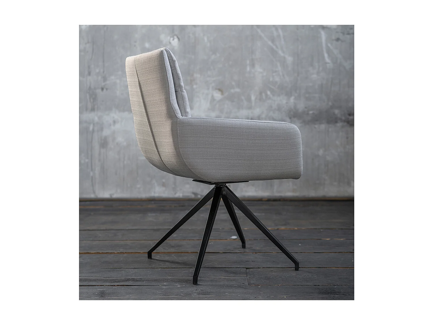 Drehstuhl - Hellgrau Webstoff - VINCE