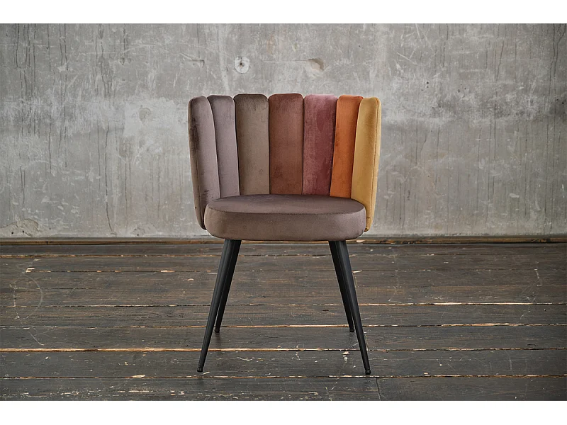 Chaise - marron Velours - JADA