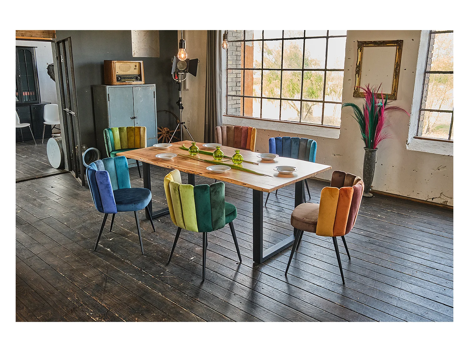 Eetkamerstoel - Bruin Fluweel - JADA