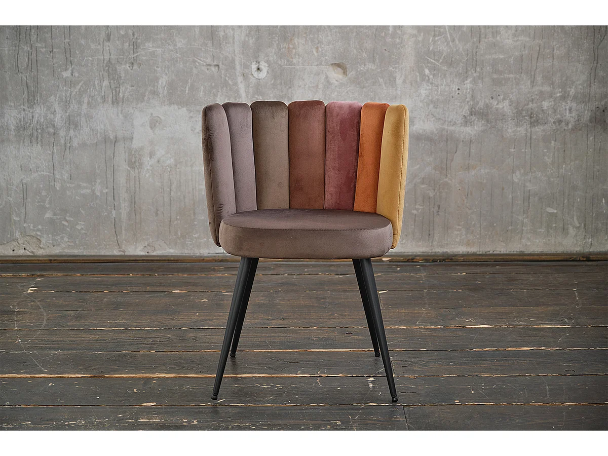 Polsterstuhl - Braun Velvet - JADA