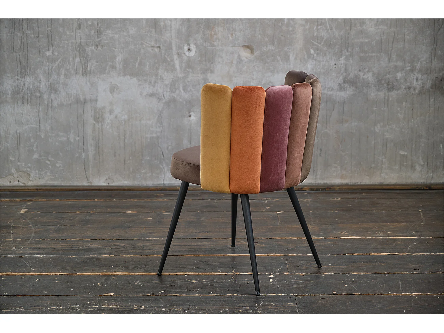 Polsterstuhl - Braun Velvet - JADA