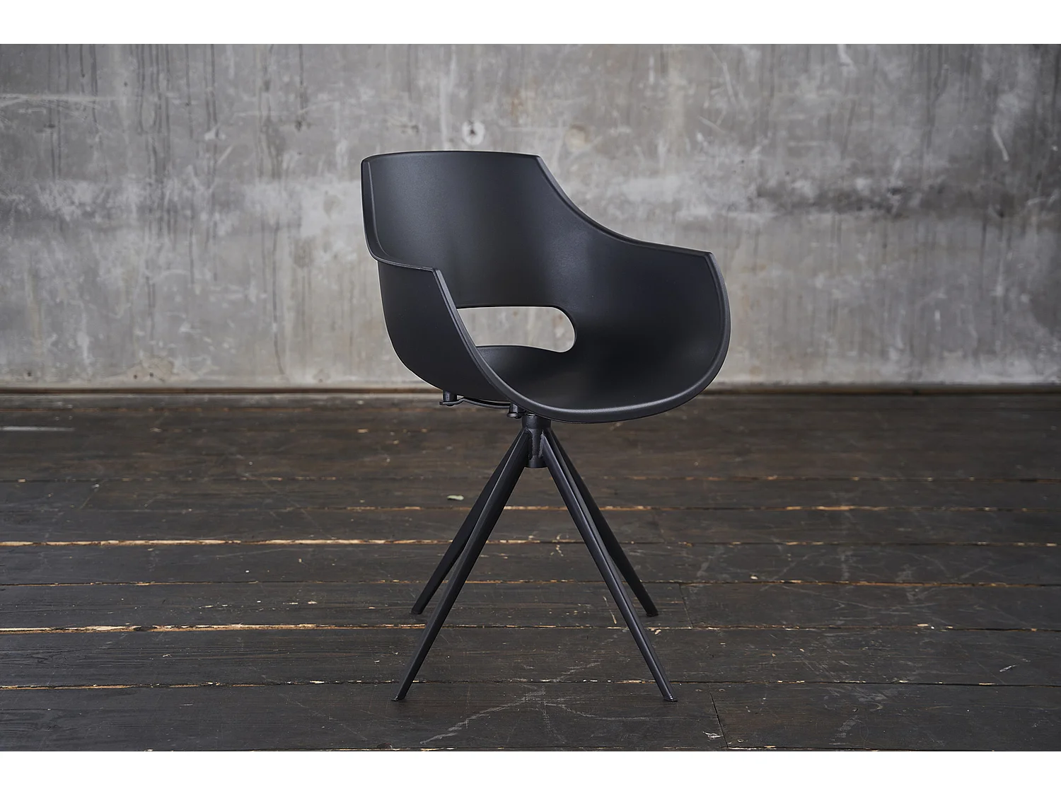 Silla - Negro plástico - ZAJA