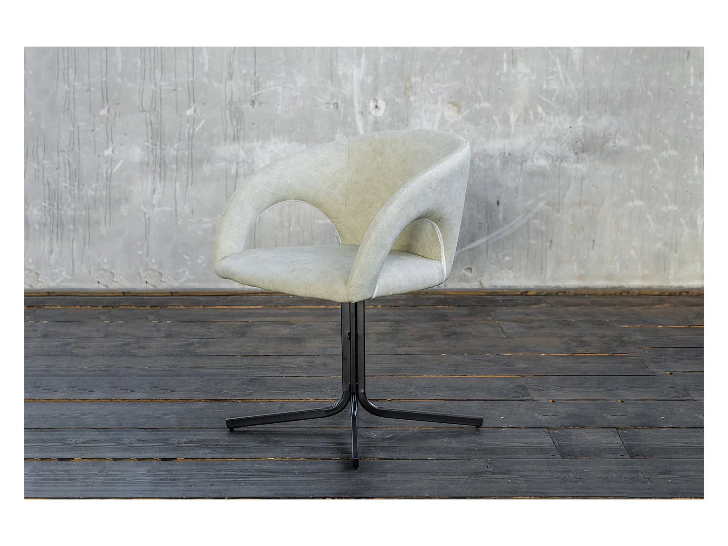 Drehstuhl - Beige Kunstleder - WICOS