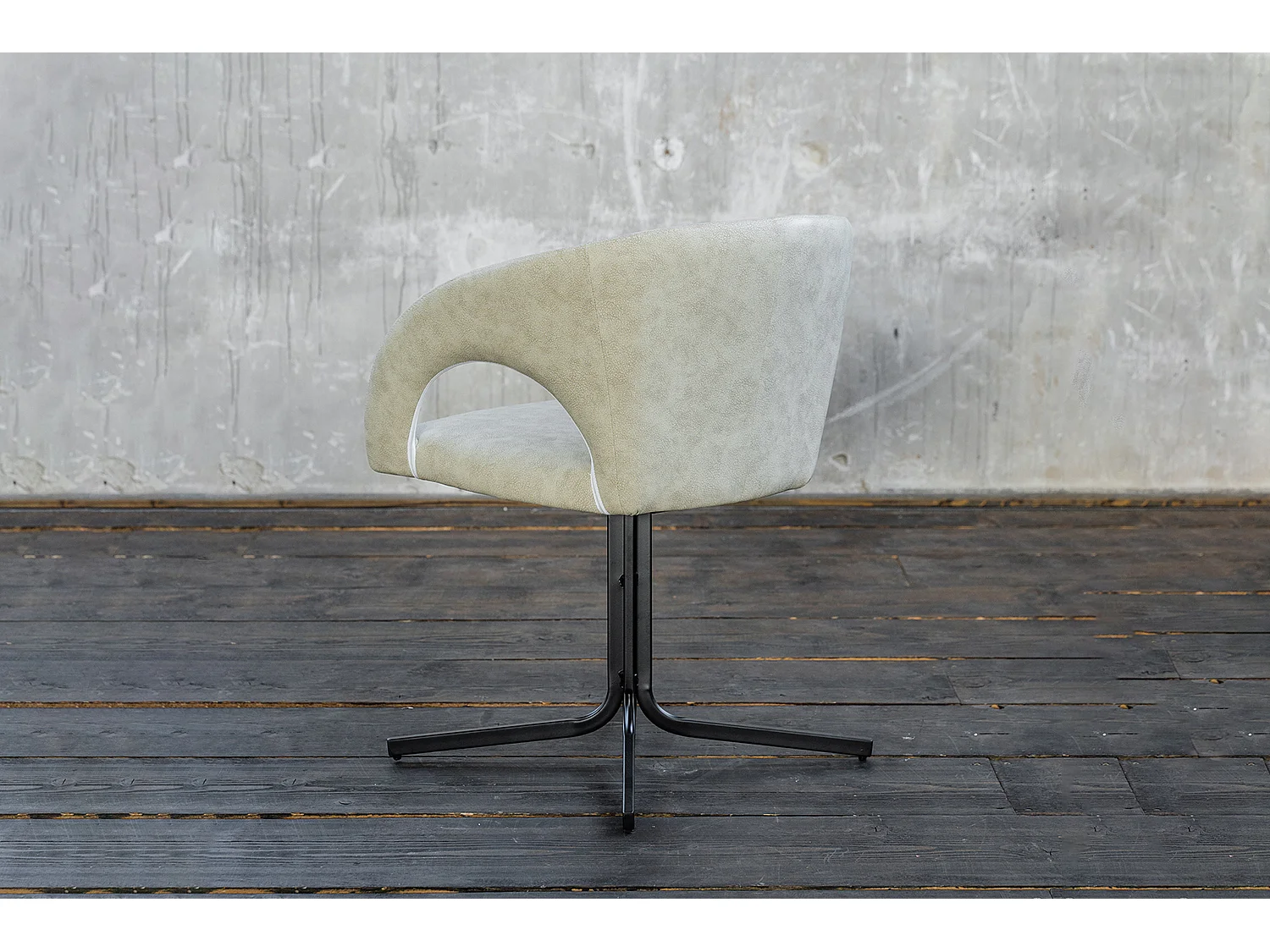 Drehstuhl - Beige Kunstleder - WICOS