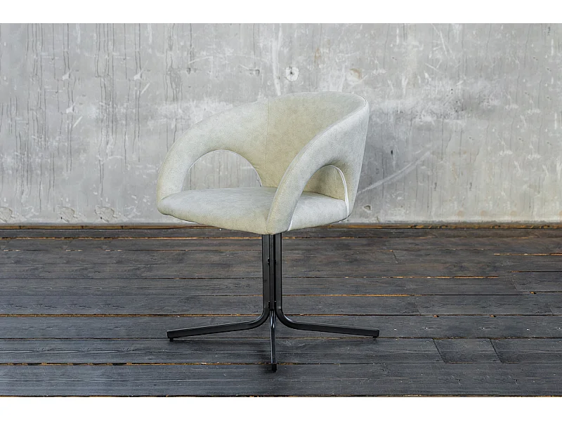 Fauteuil - beige similicuir - WICOS
