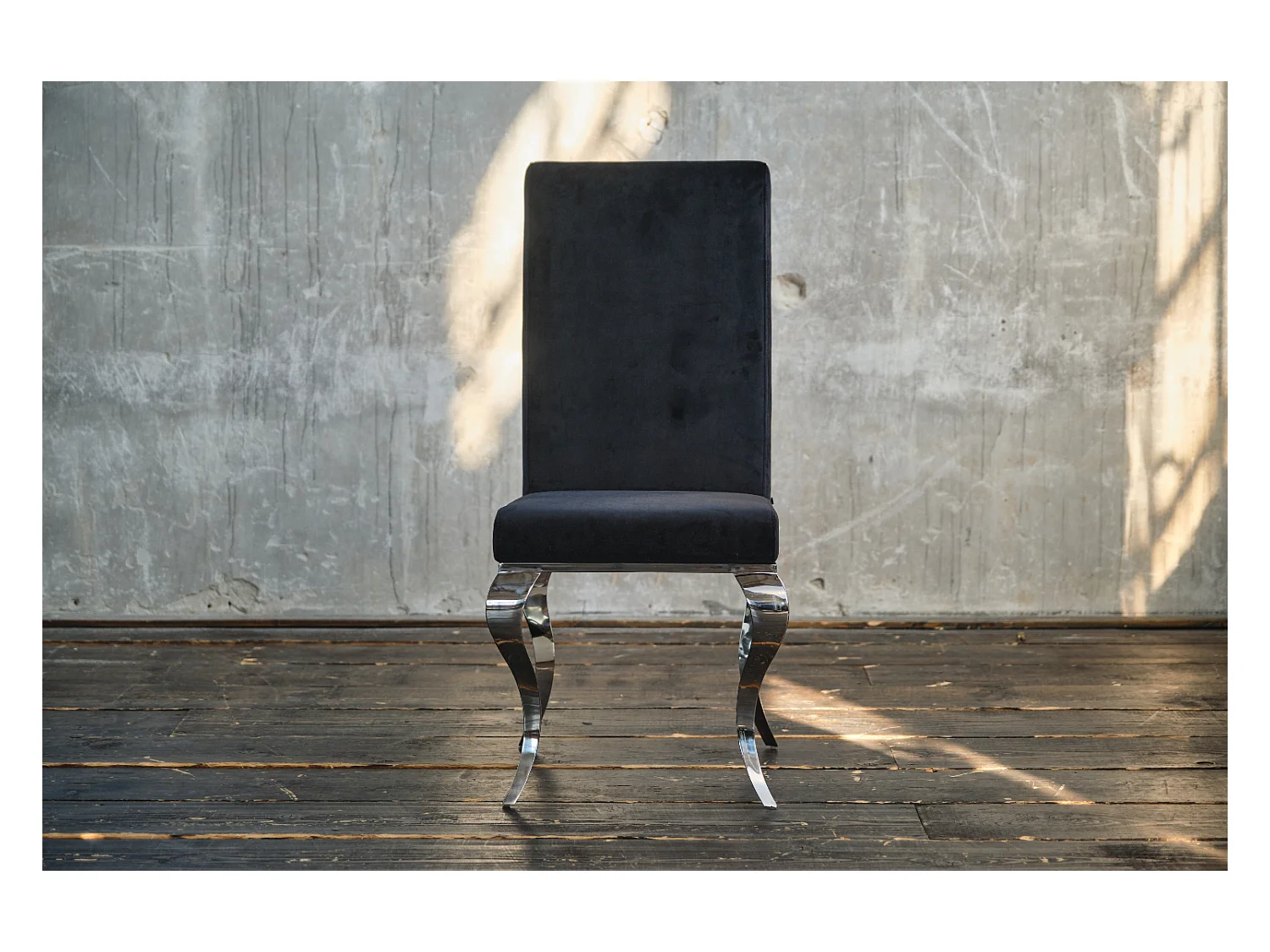 Chaise - Noir Velours - LEIA