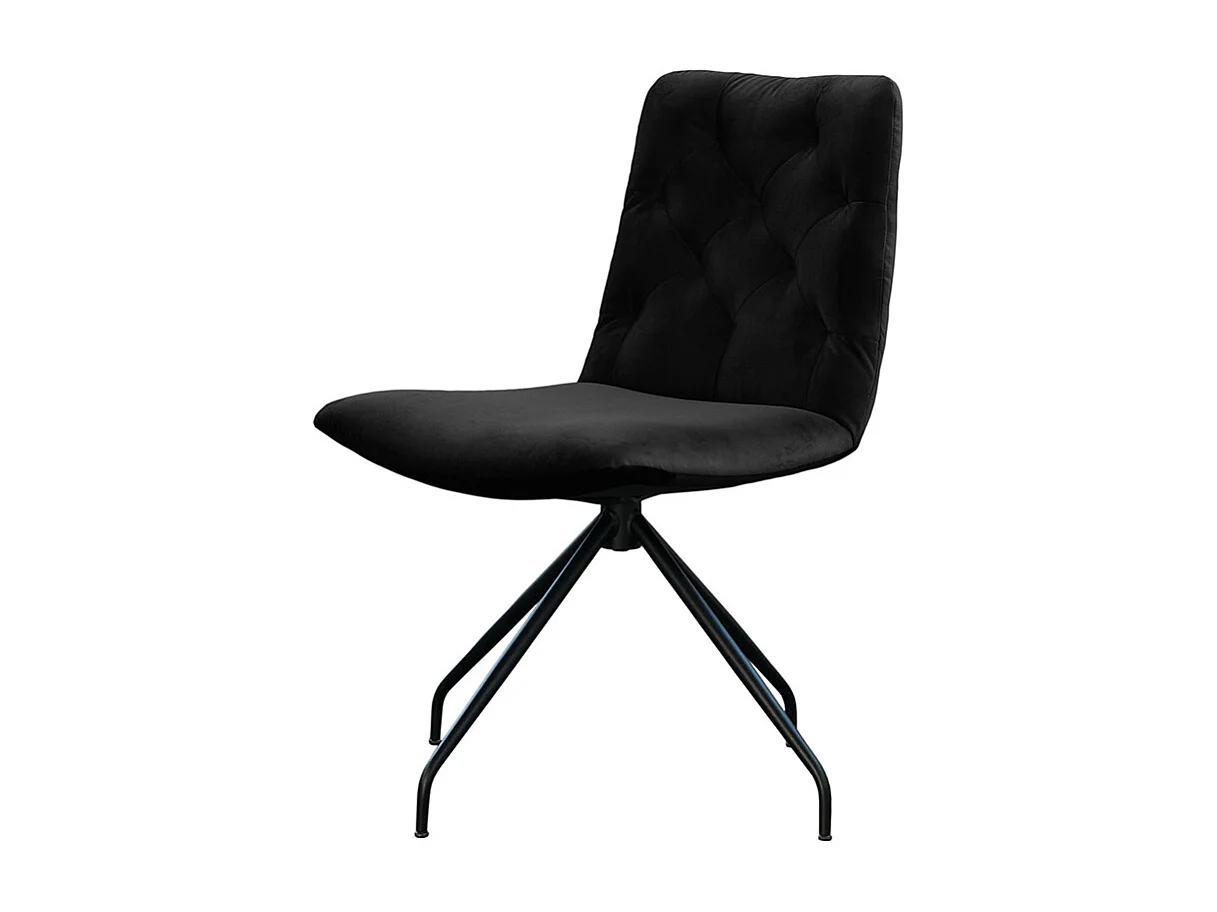 Fauteuil - Noir Velours - CHARME