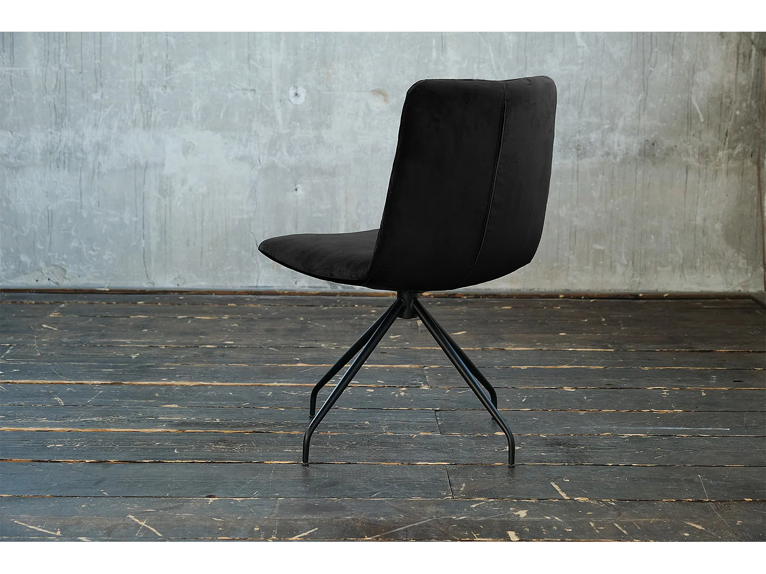 Fauteuil - Noir Velours - CHARME