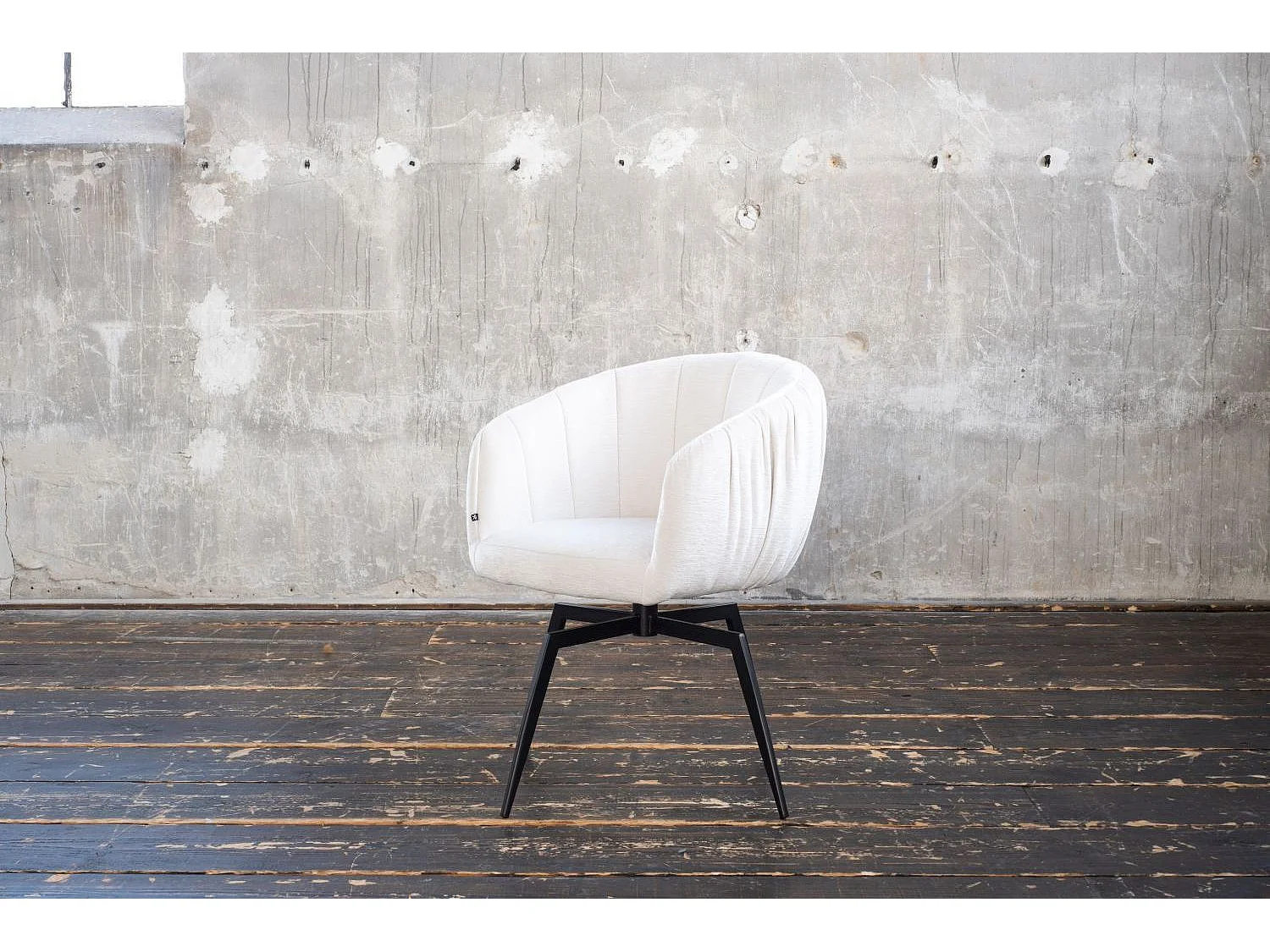 Eetkamerstoel - Crème wit Geweven stof - LIMA