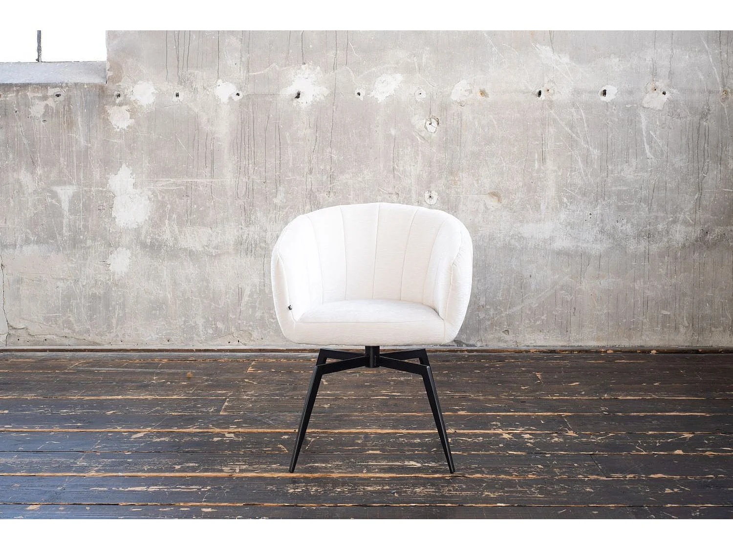 Eetkamerstoel - Crème wit Geweven stof - LIMA