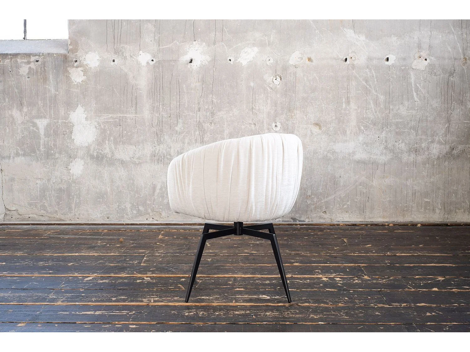 Eetkamerstoel - Crème wit Geweven stof - LIMA