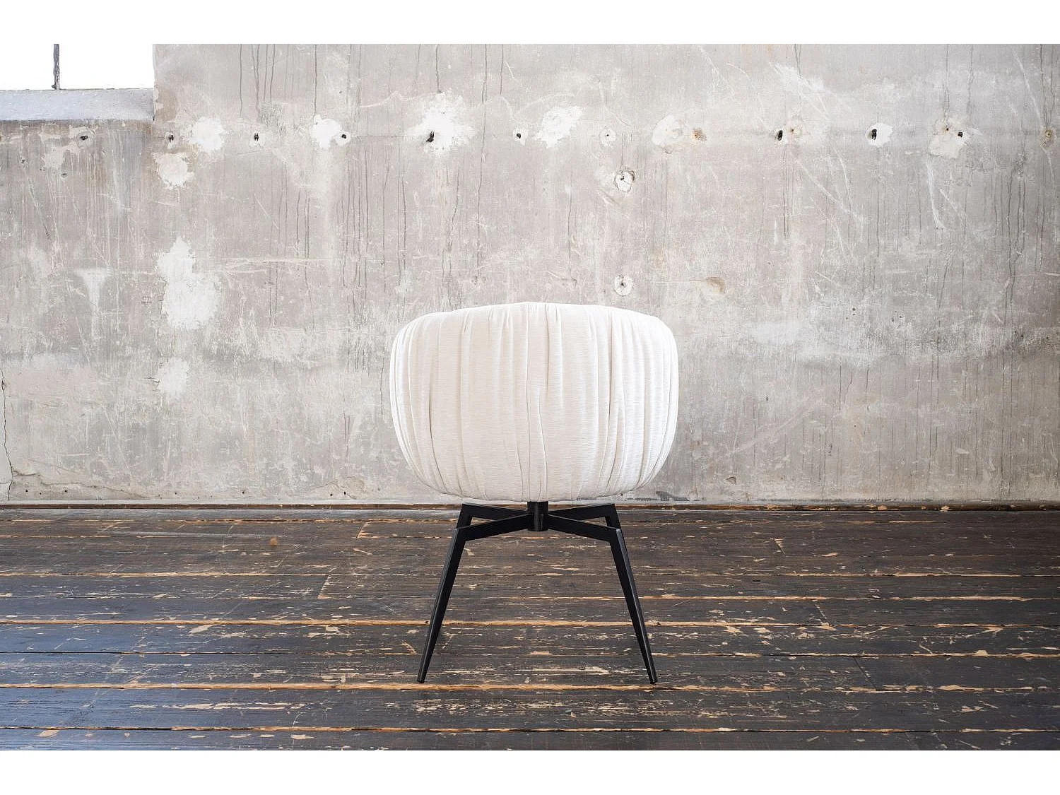 Eetkamerstoel - Crème wit Geweven stof - LIMA