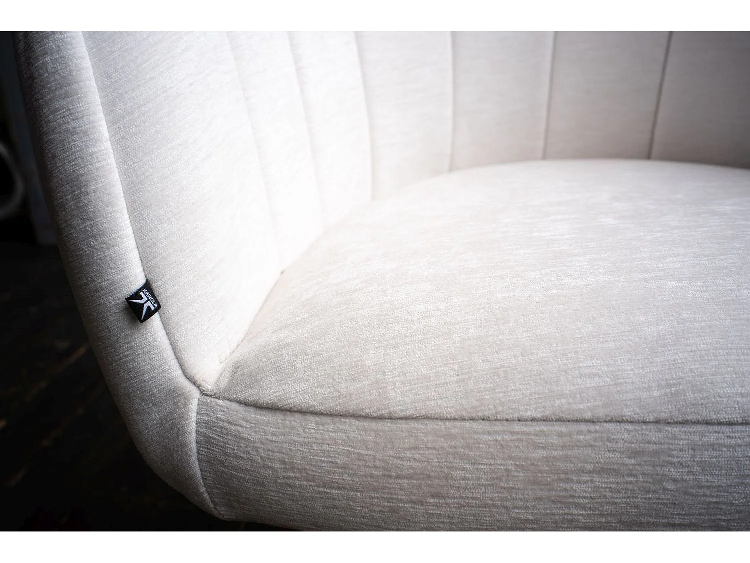 Eetkamerstoel - Crème wit Geweven stof - LIMA