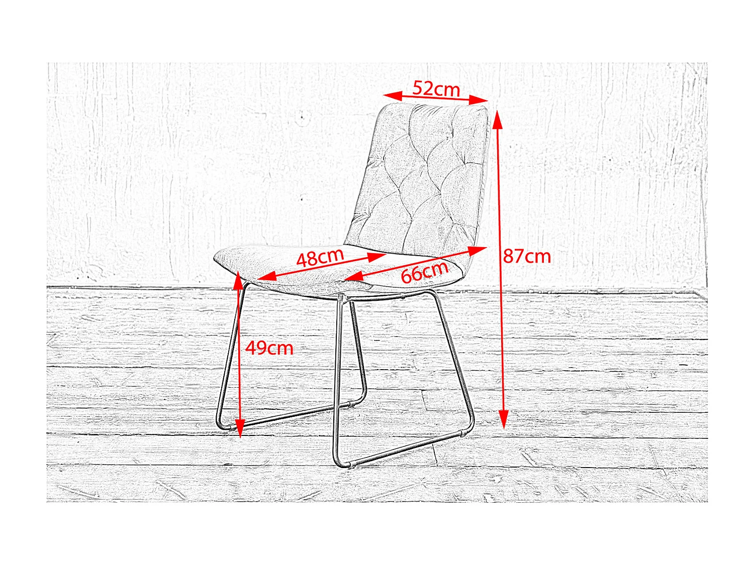 Silla - plata terciopelo - CHARME