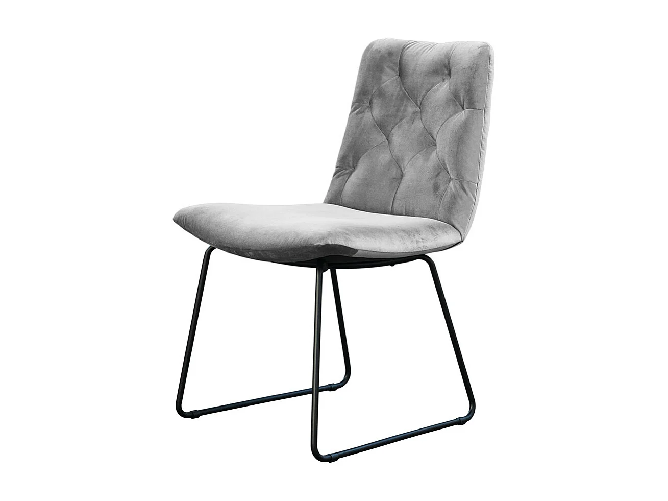 Polsterstuhl - Silber Velvet - CHARME