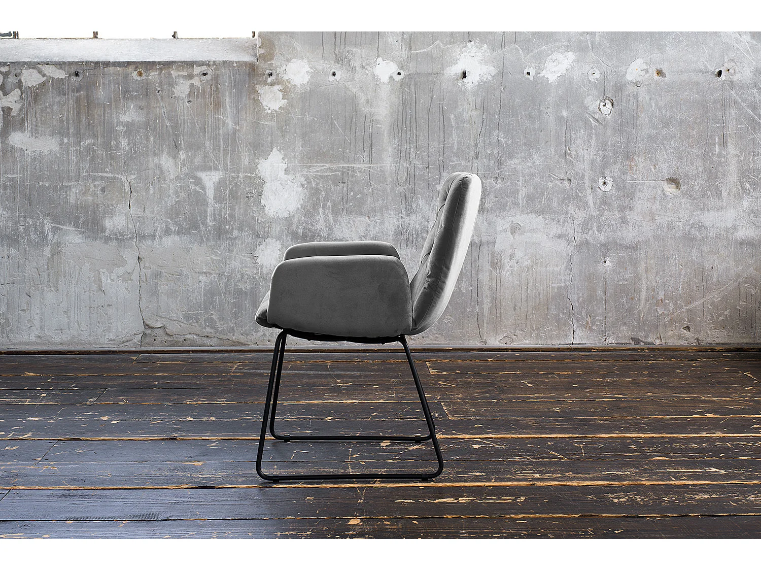 Chaise - Gris Velours - NEW CHARME