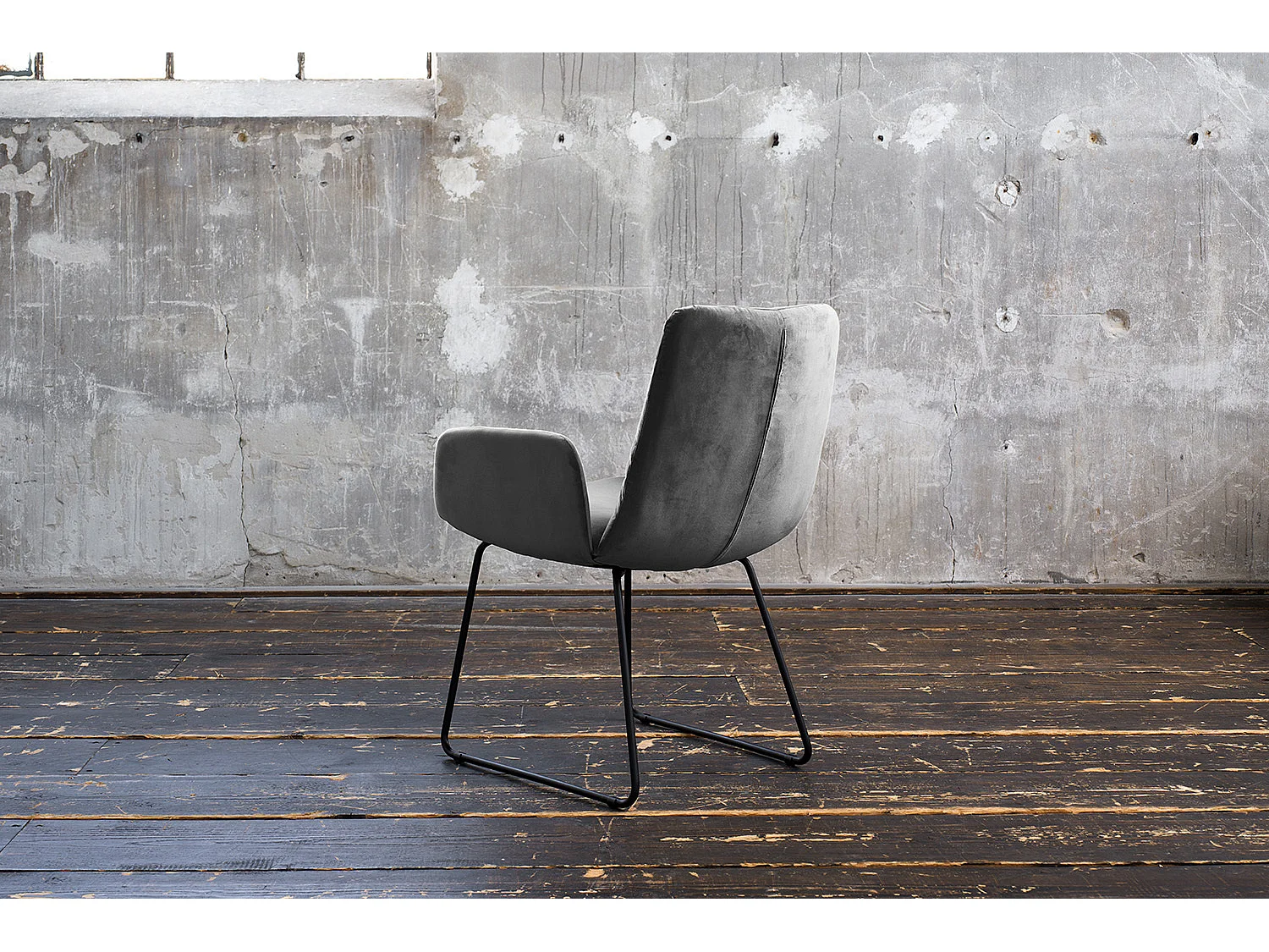 Chaise - Gris Velours - NEW CHARME