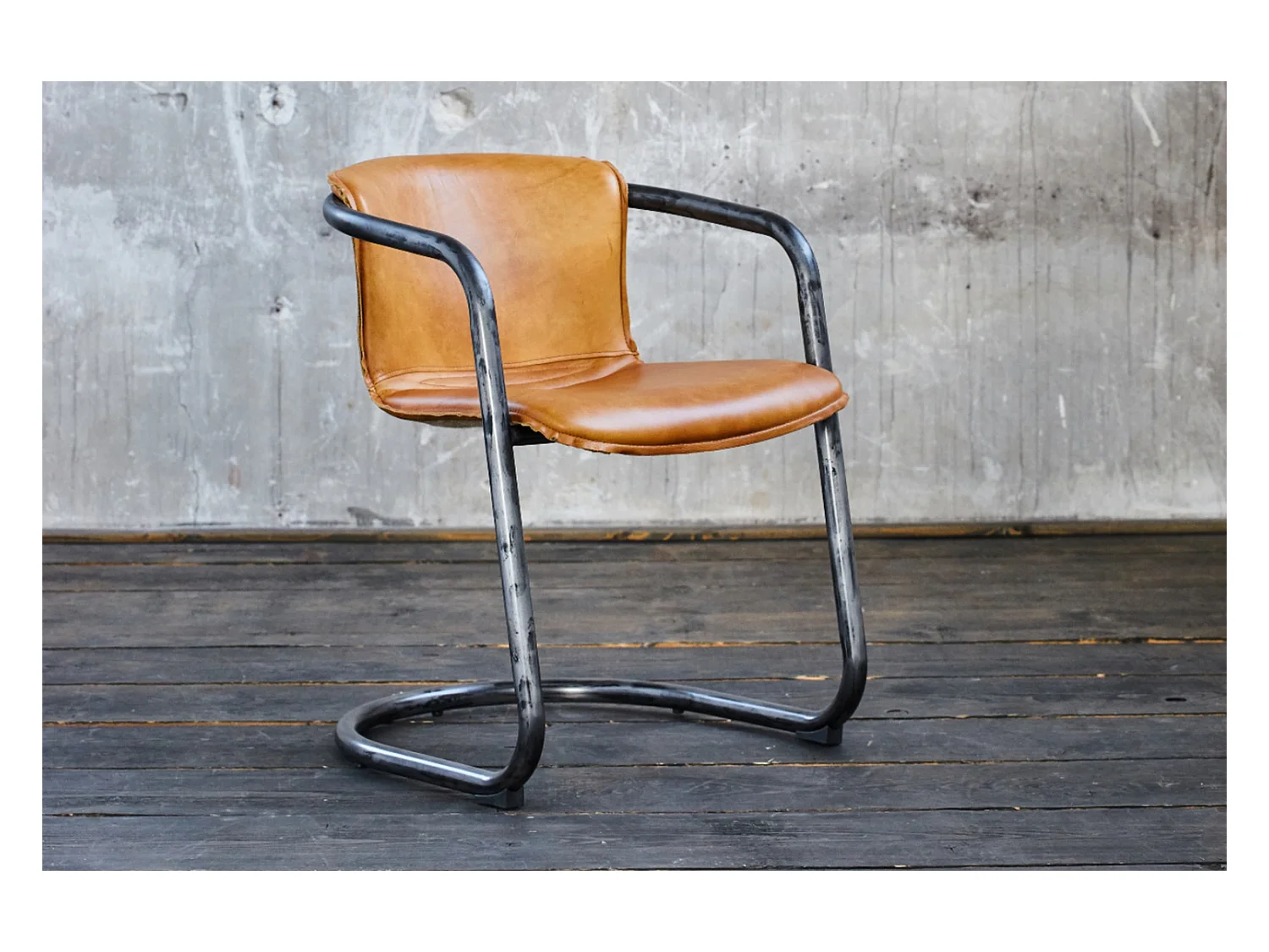 Chaise - marron cuir - FILLY