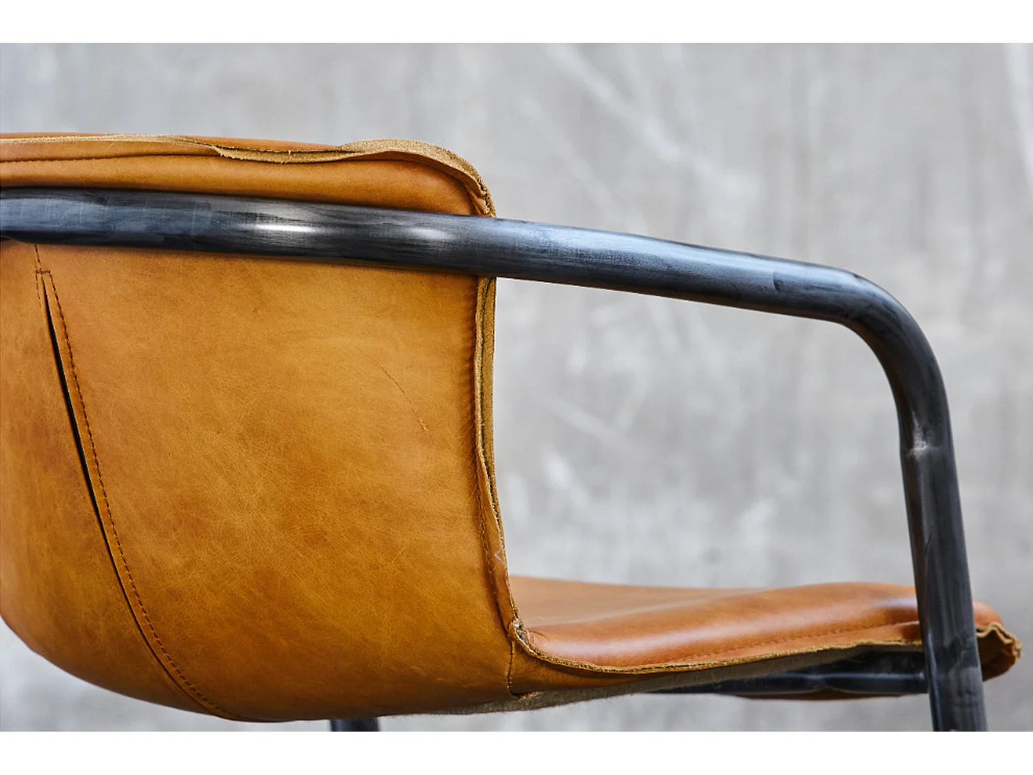 Esszimmerstuhl - Braun Leder - FILLY