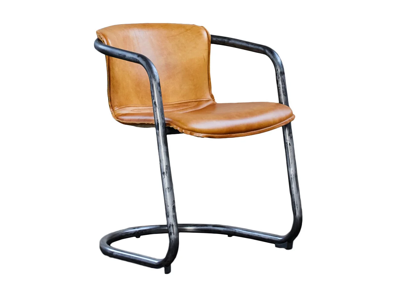 Esszimmerstuhl - Braun Leder - FILLY