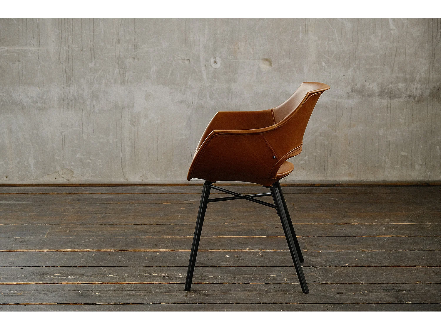 Fauteuil - marron similicuir - ZAJA