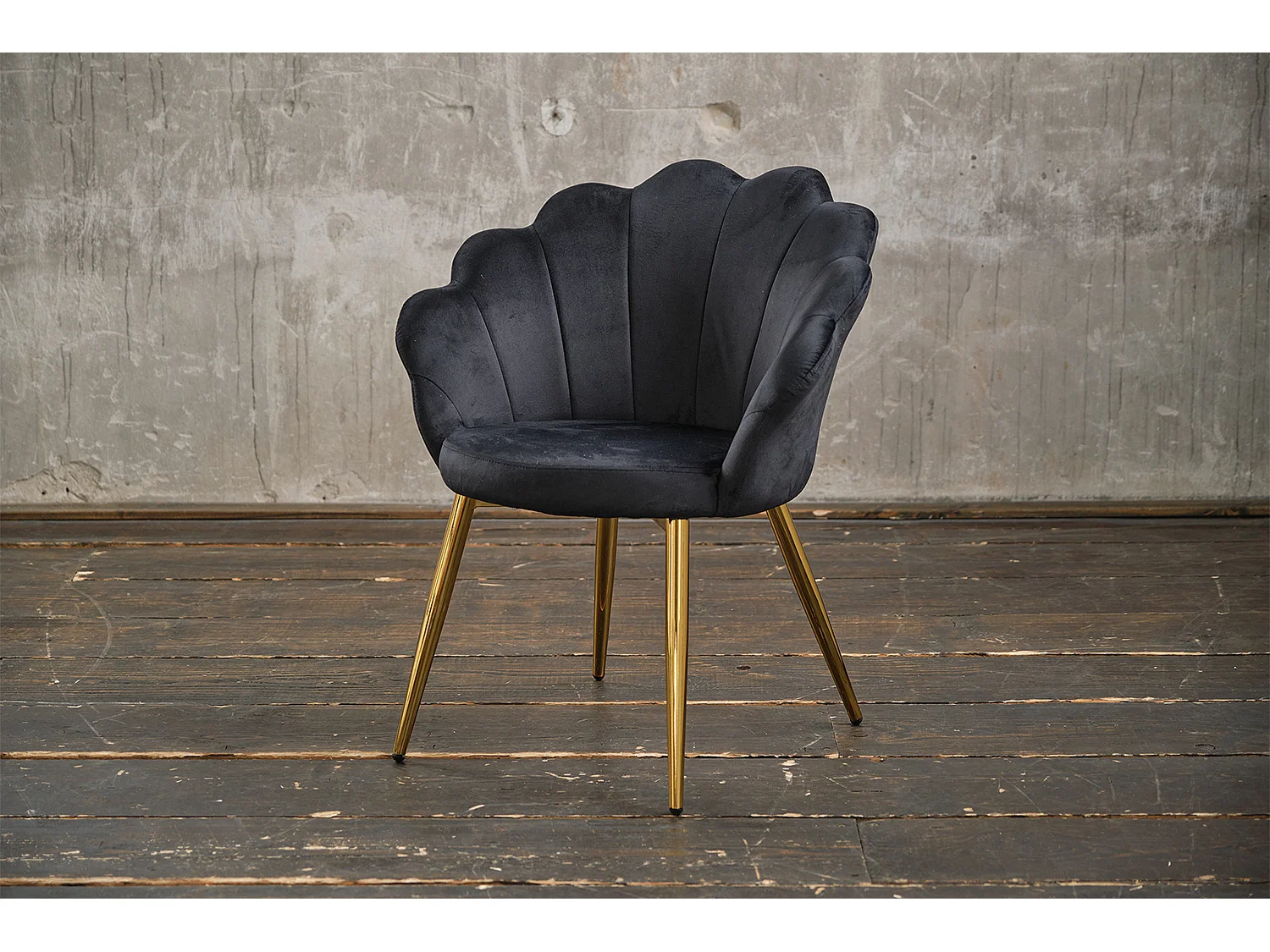 Chaise - Noir Velours - CARLA
