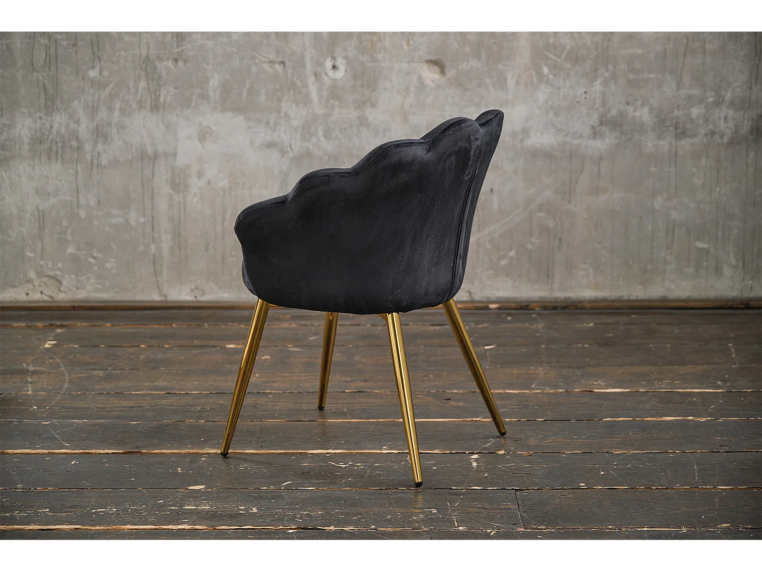 Chaise - Noir Velours - CARLA