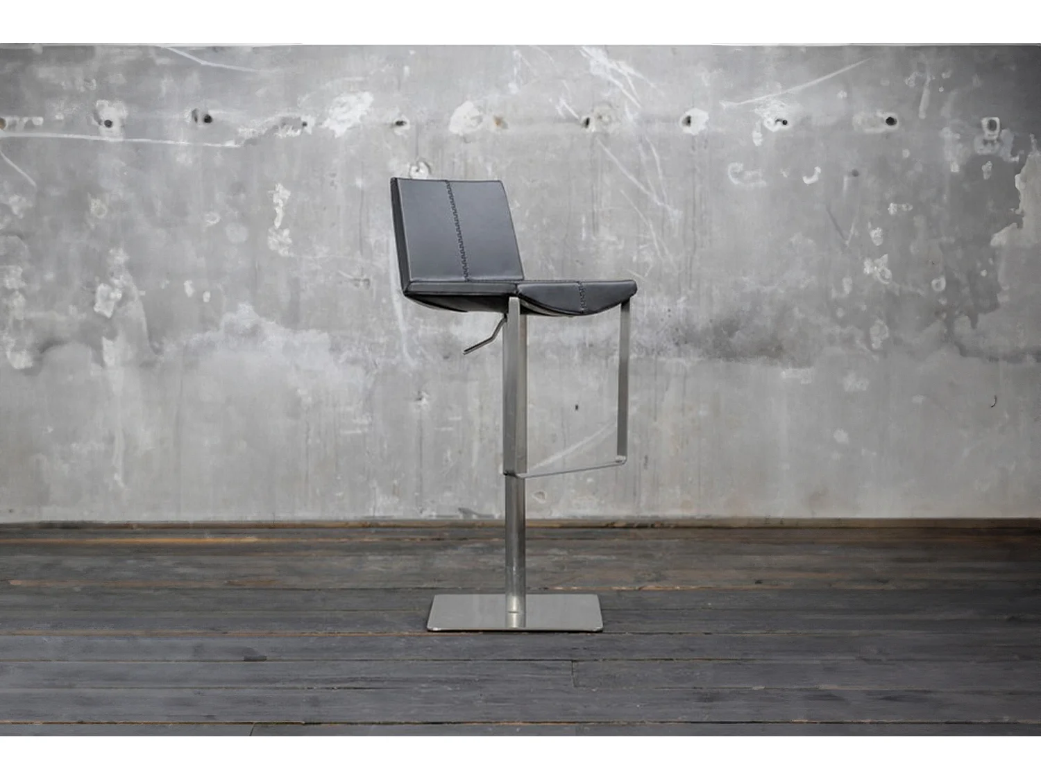 Barkruk - Zwart Imitatieleer - FES