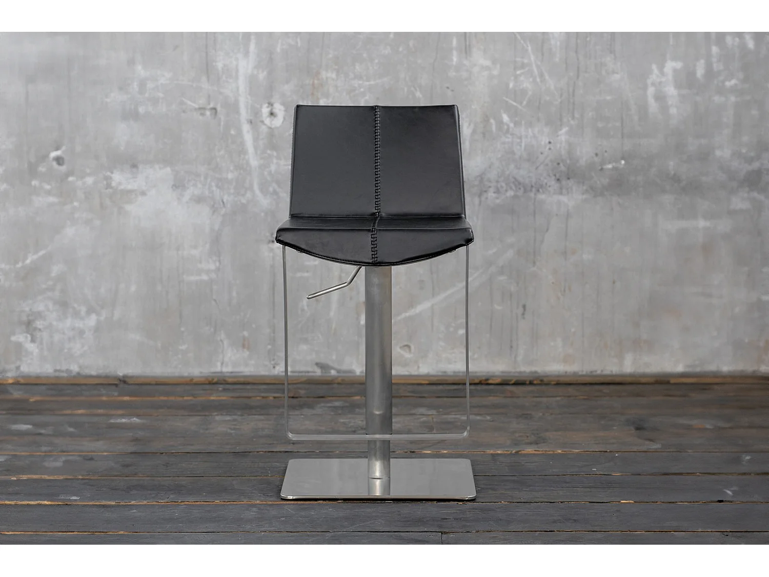 Barkruk - Zwart Imitatieleer - FES