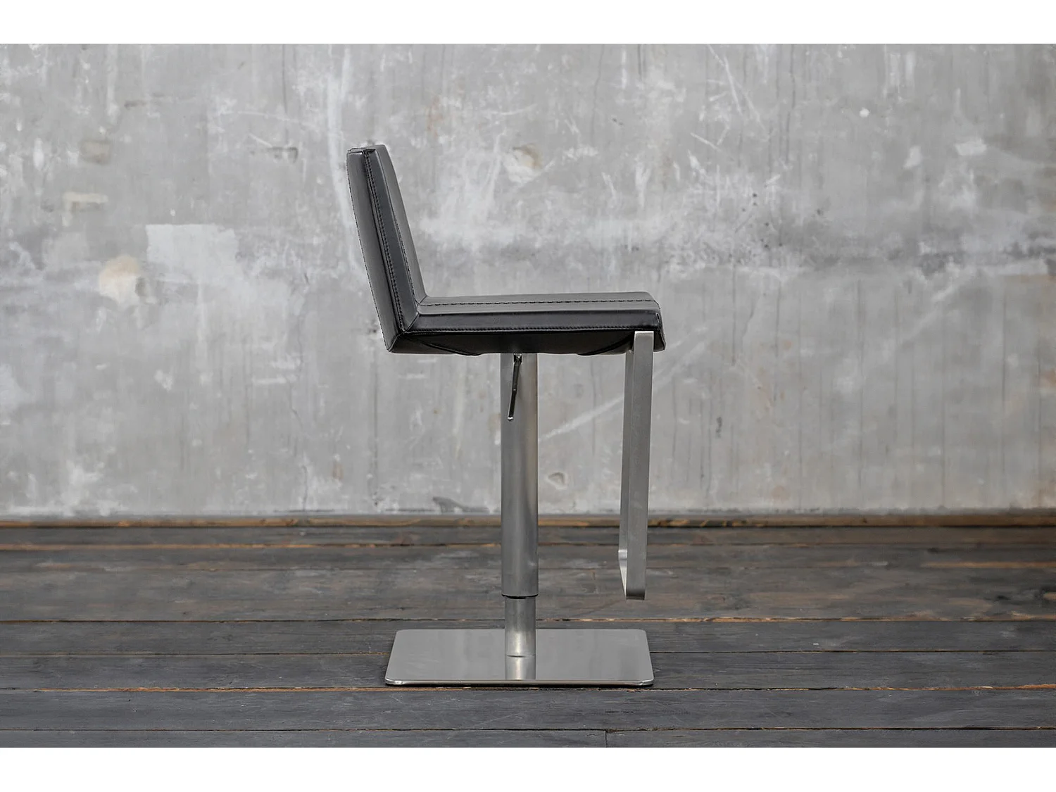 Barkruk - Zwart Imitatieleer - FES