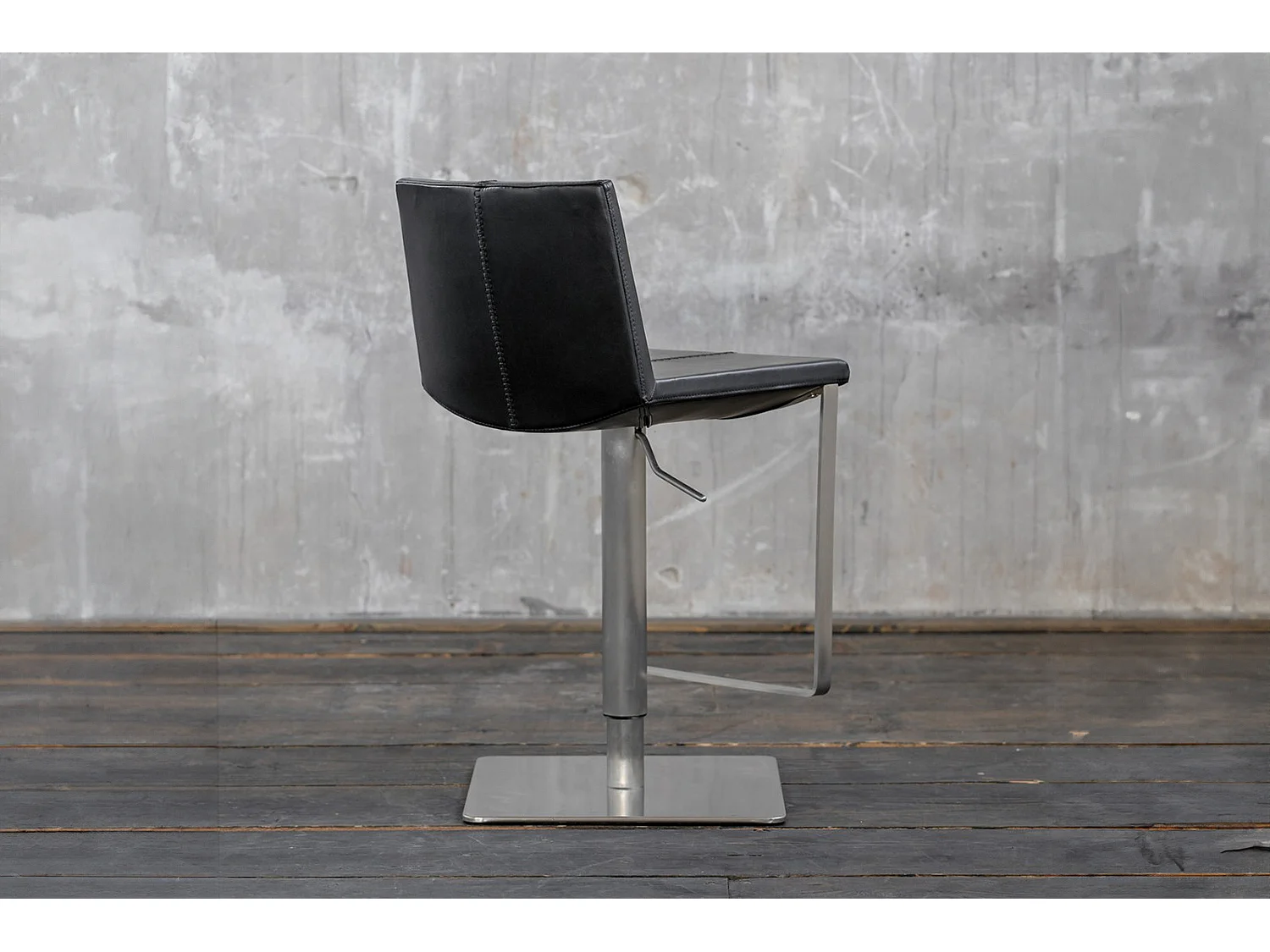 Barkruk - Zwart Imitatieleer - FES