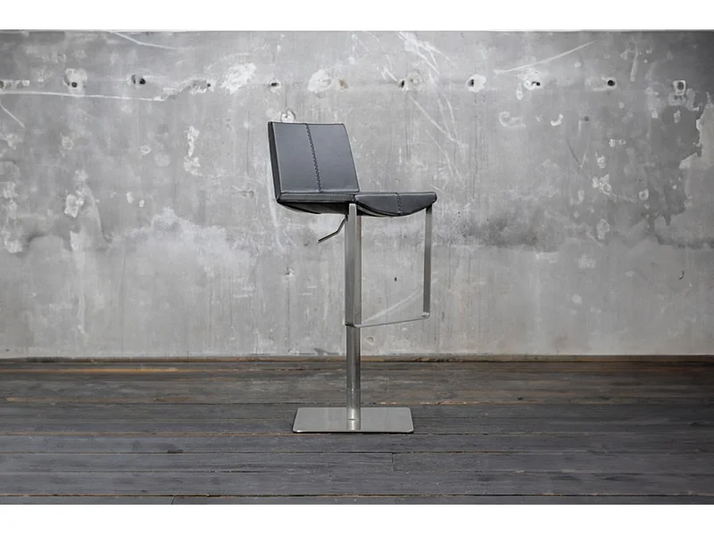 Tabouret - Noir similicuir - FES