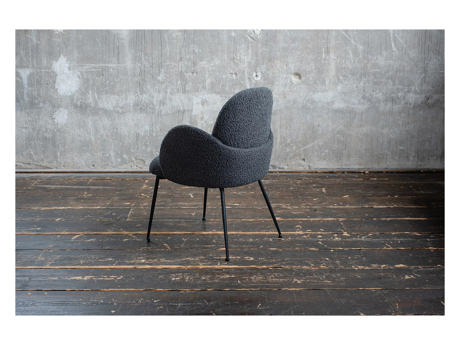 Esszimmerstuhl - Schwarz Webstoff - DEON