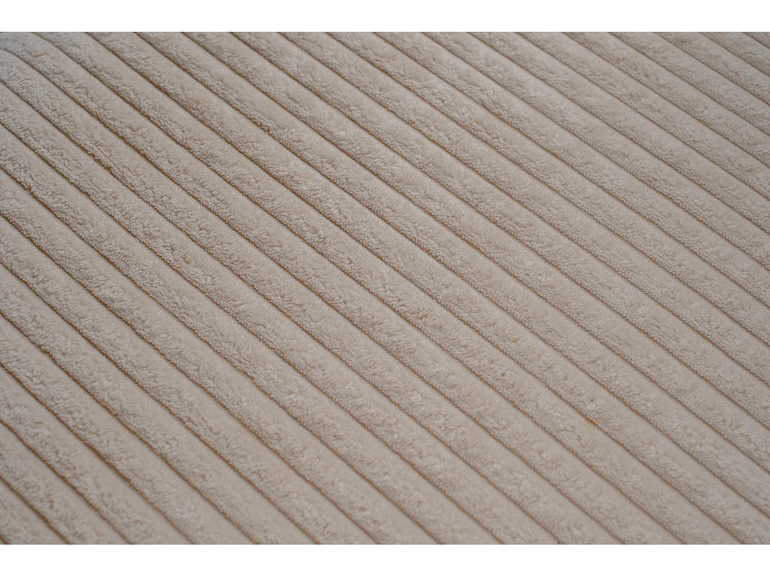 Chaise rembourrée - blanc crème Velours côtelé - LENA