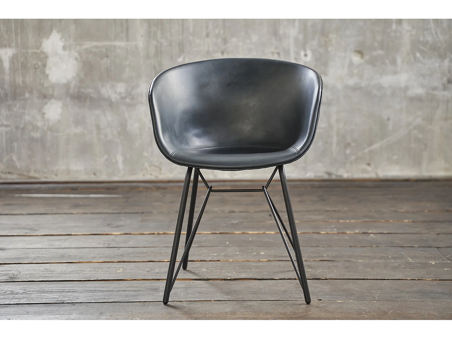 silla - Azul cuero sintético - DANI