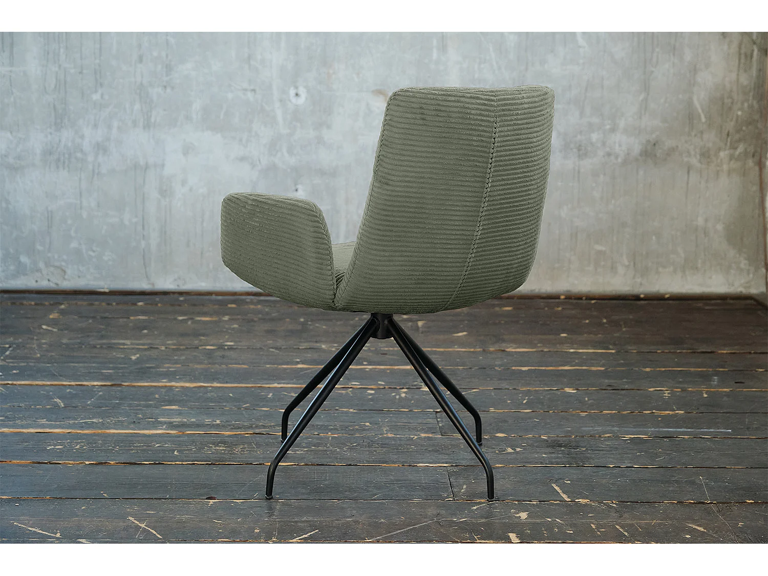 Fauteuil - Vert Velours côtelé - CHARME