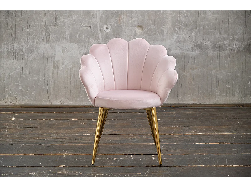 silla - Rosa terciopelo - CARLA