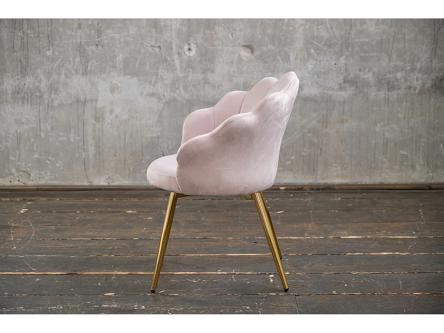 Chaise - Rose Velours - CARLA