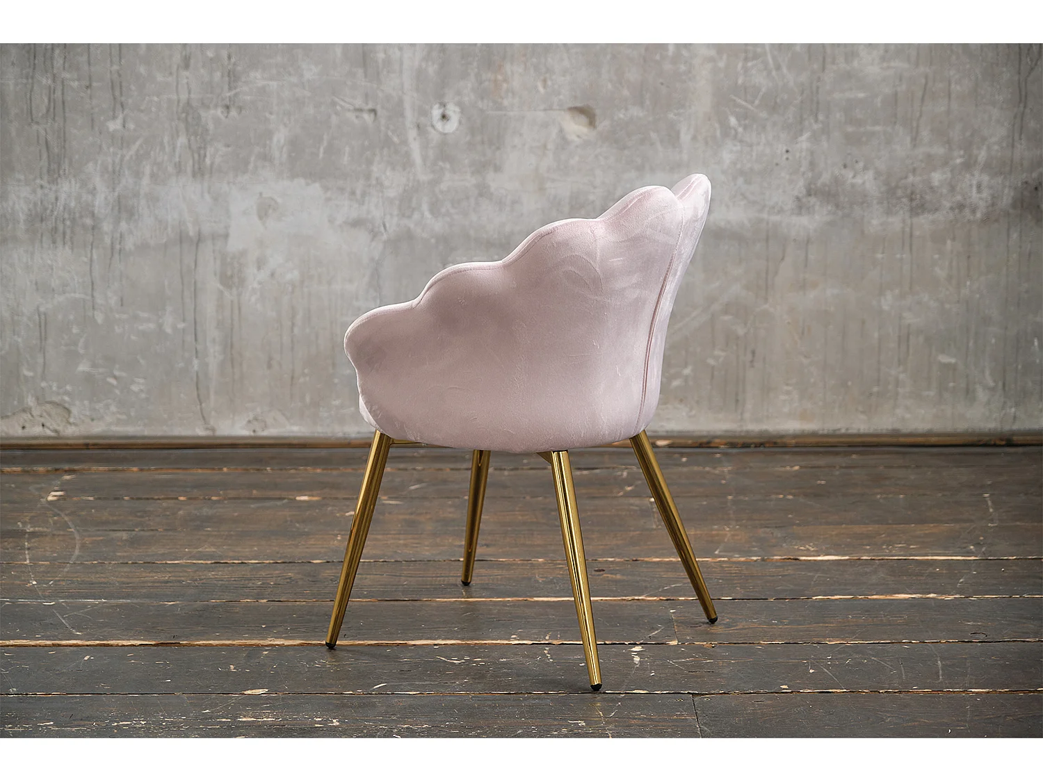 Chaise - Rose Velours - CARLA