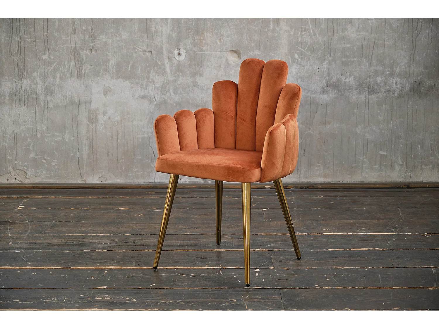 Chaise - cuivre Velours - FREJA