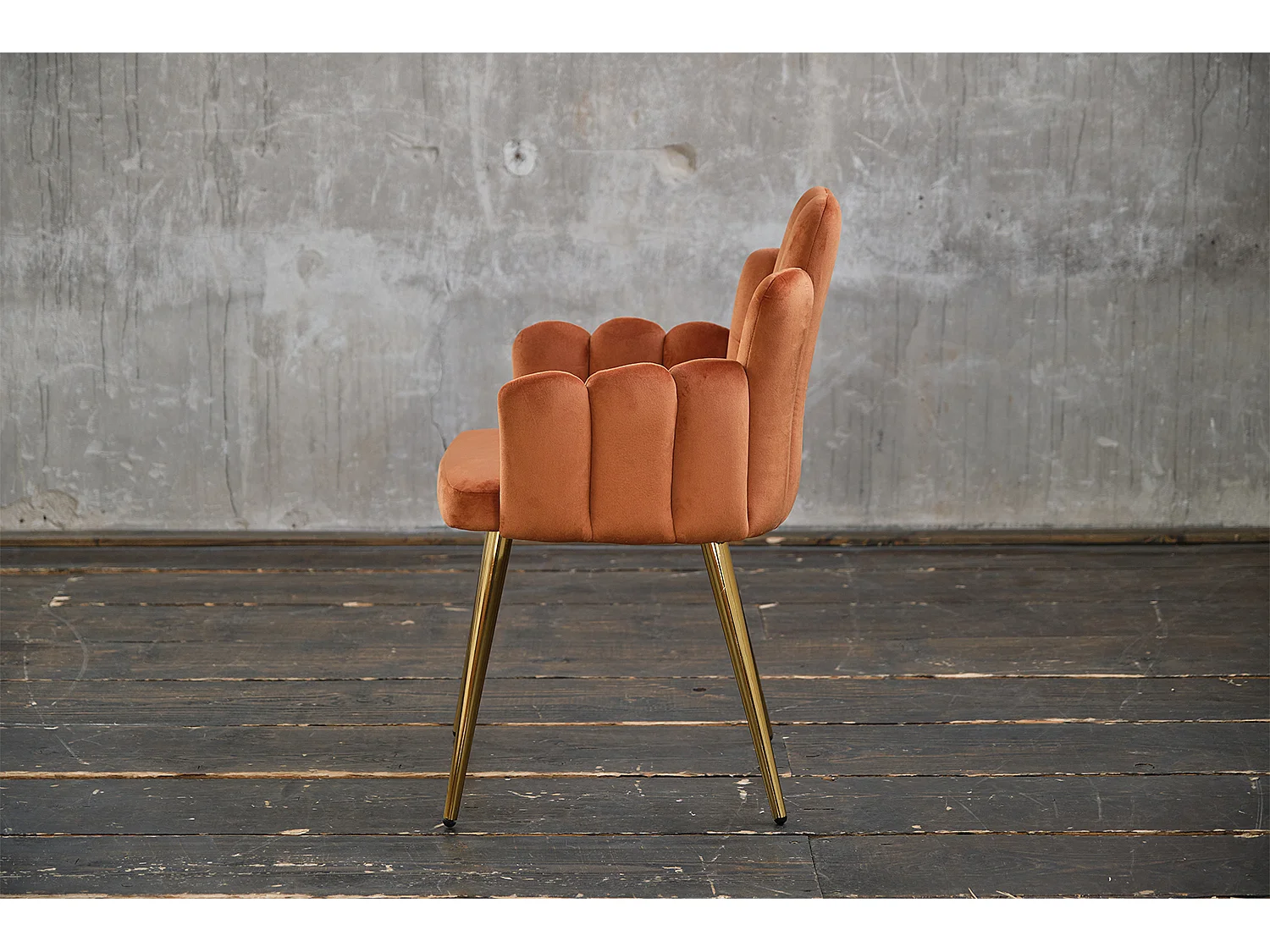 Chaise - cuivre Velours - FREJA