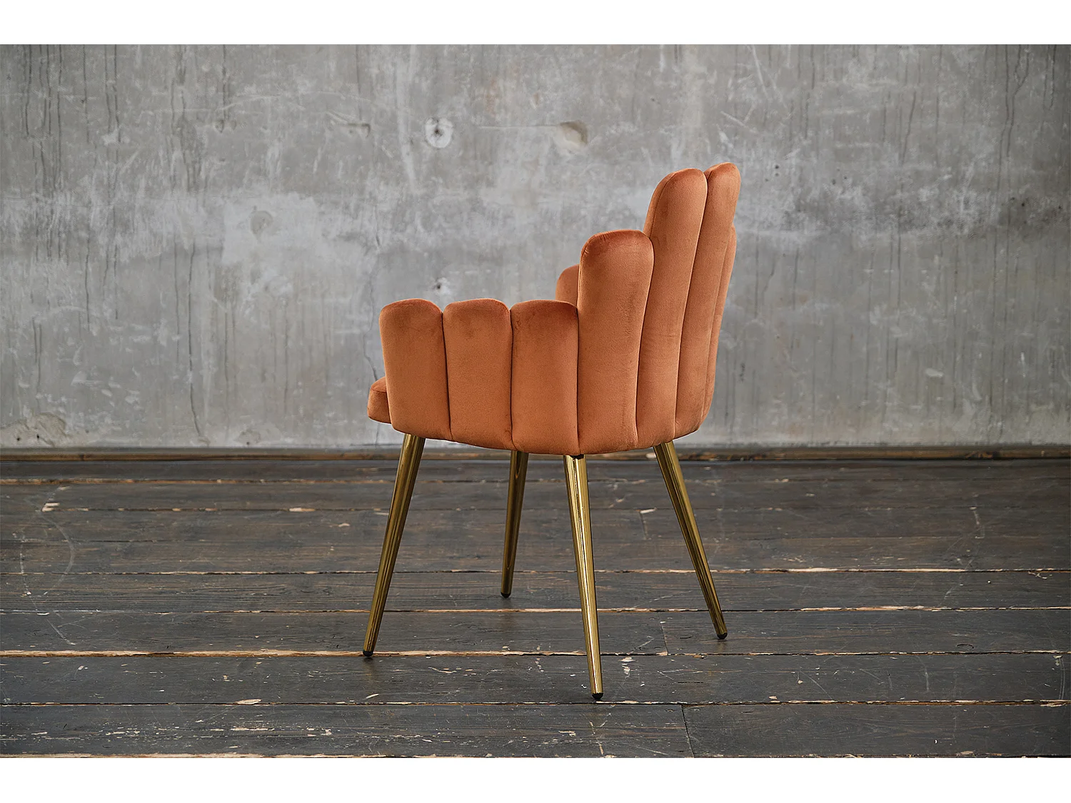 Chaise - cuivre Velours - FREJA