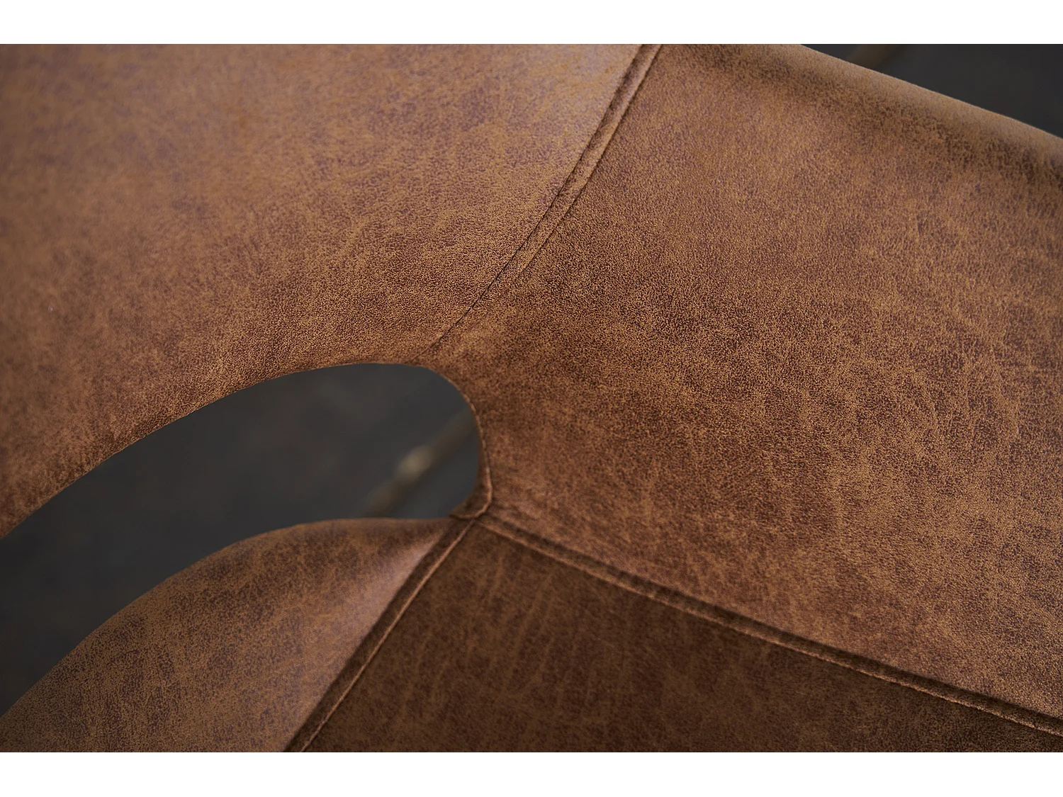 Drehstuhl - Braun Microfaser - ZAJA