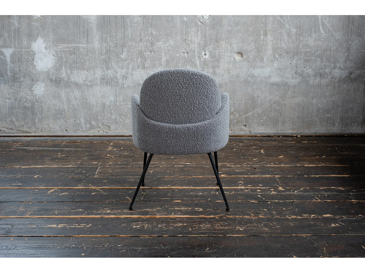 Esszimmerstuhl - Grau Webstoff - DEON