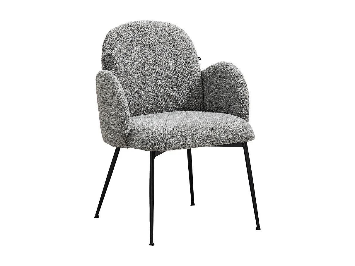 Chaise - Gris tissu tissé - DEON