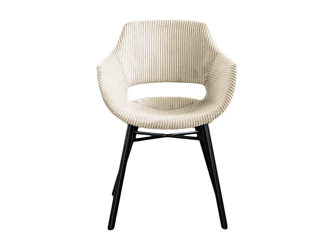 Esszimmerstuhl - Cremeweiß Cord - ZAJA