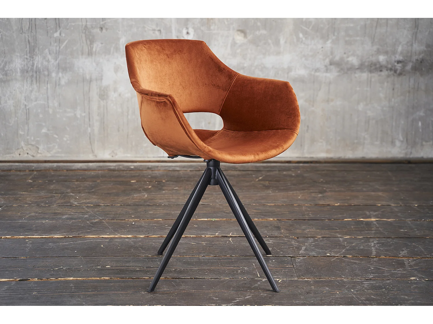 Fauteuil - marron Velours - ZAJA